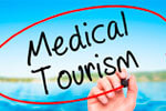 Medical Tourism picture depicting a hand drawing a circle around the words: Medical Tourism,